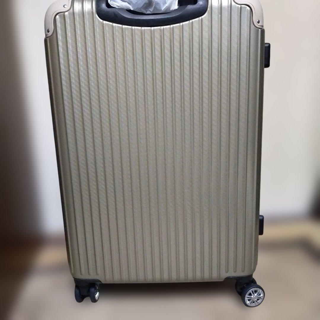 【新品・未使用!!】24インチ　大型　スーツケース　キャリーケース　ゴールド