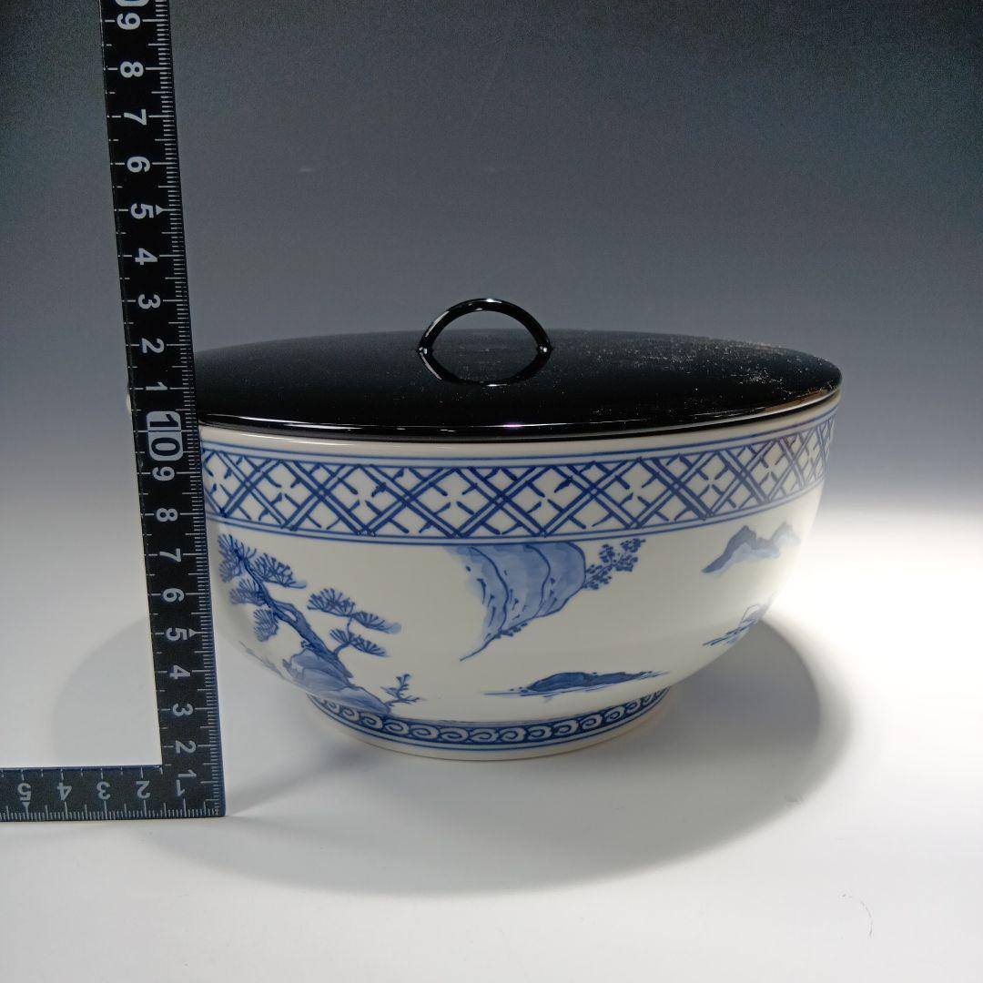 値下げ茶道具　加藤幸治作　山水絵　水指　 共箱　未使用品　美品