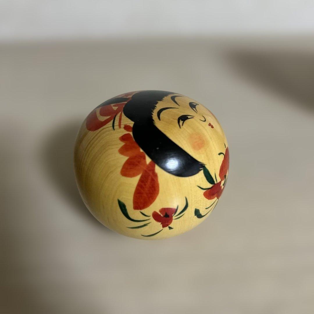 会田栄治工人 こけし 香合【山形系】