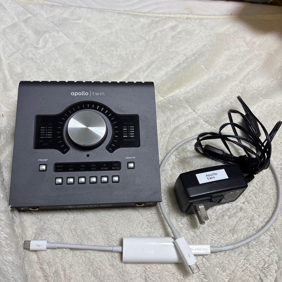 【譲渡設定済み】UAD APOLLO TWIN MKII SOLO +備品