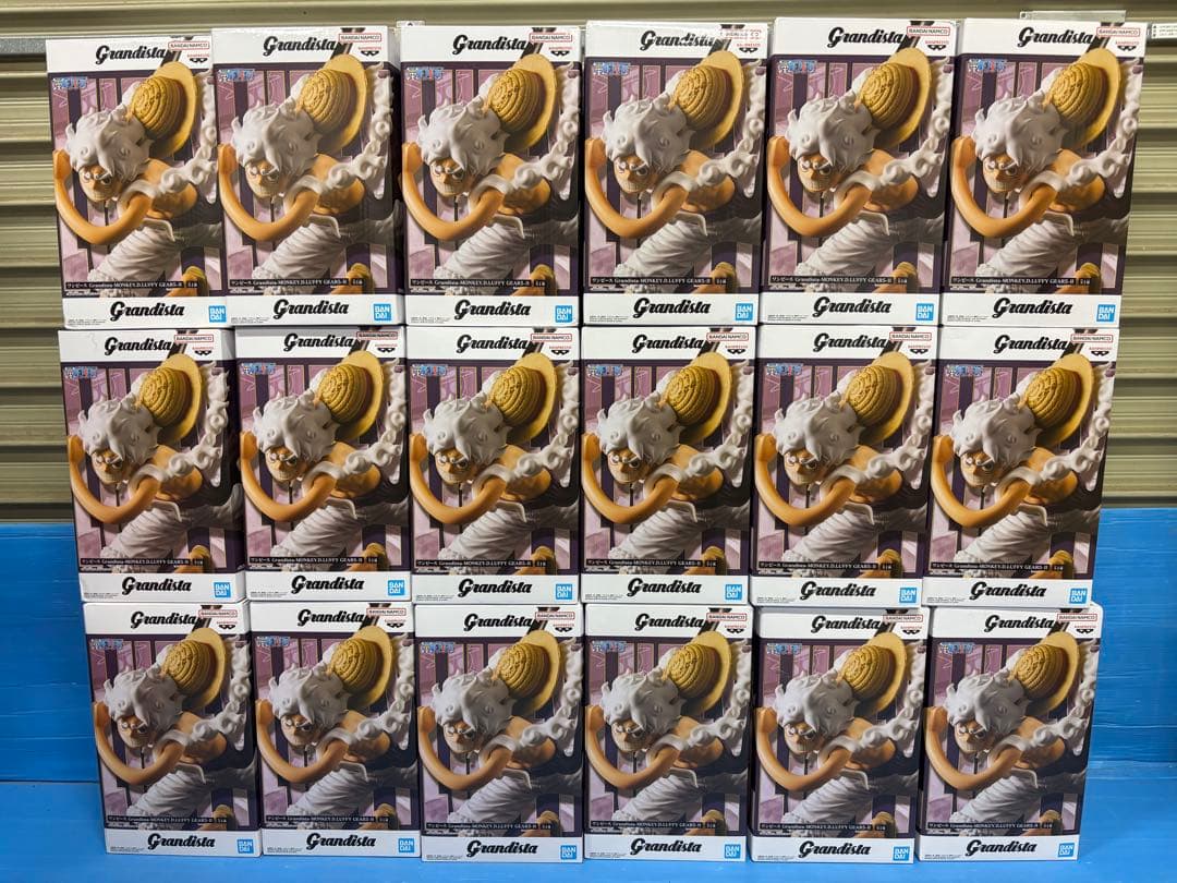 ④ワンピースgrandista ルフィ ニカ ギア5 18体セット