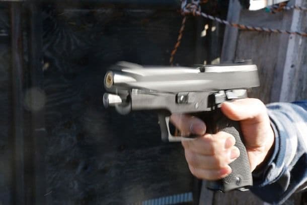 【中古美品】タナカ 陸上自衛隊 9mm拳銃 P220 IC HW ヘビーウェイト