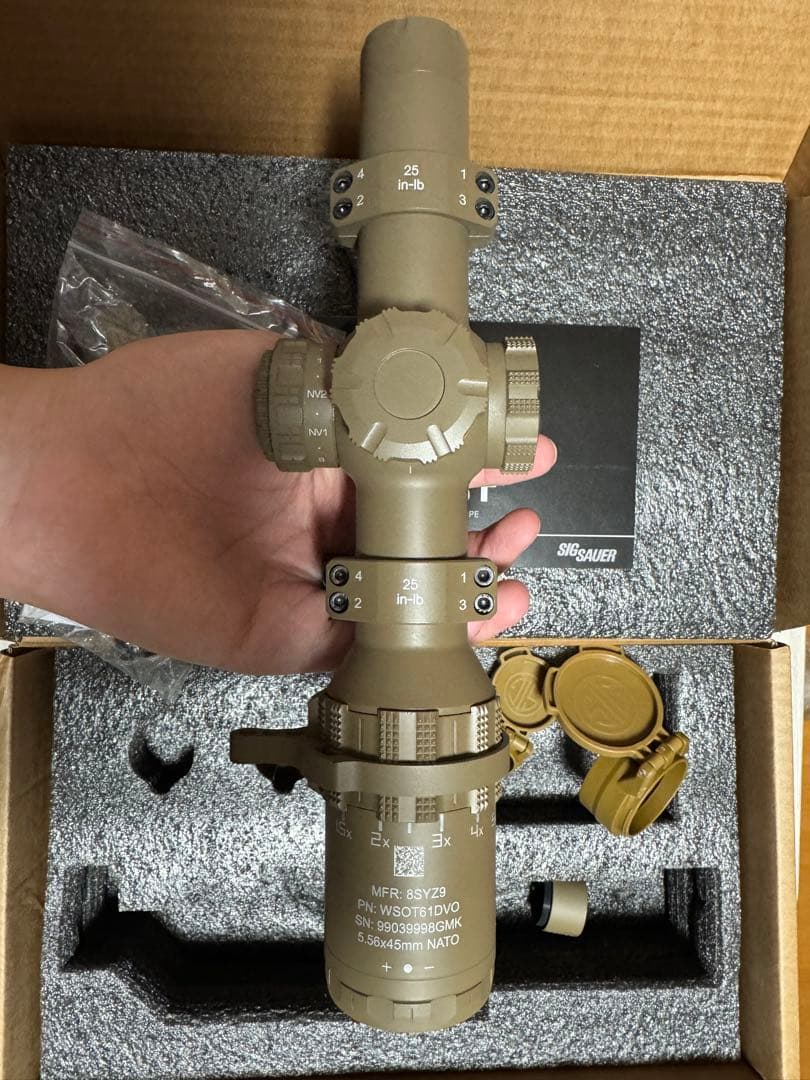 SIG TANGO6T スコープ　実物同様　サバゲー　LPVO セラコート