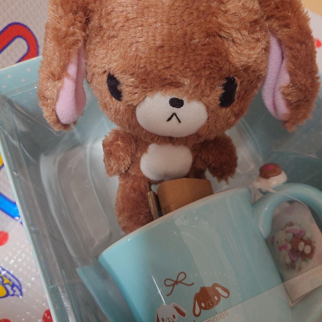シュガーバニーズ　シュガバニ　くろうさ　ぬいぐるみカップ　2005年製