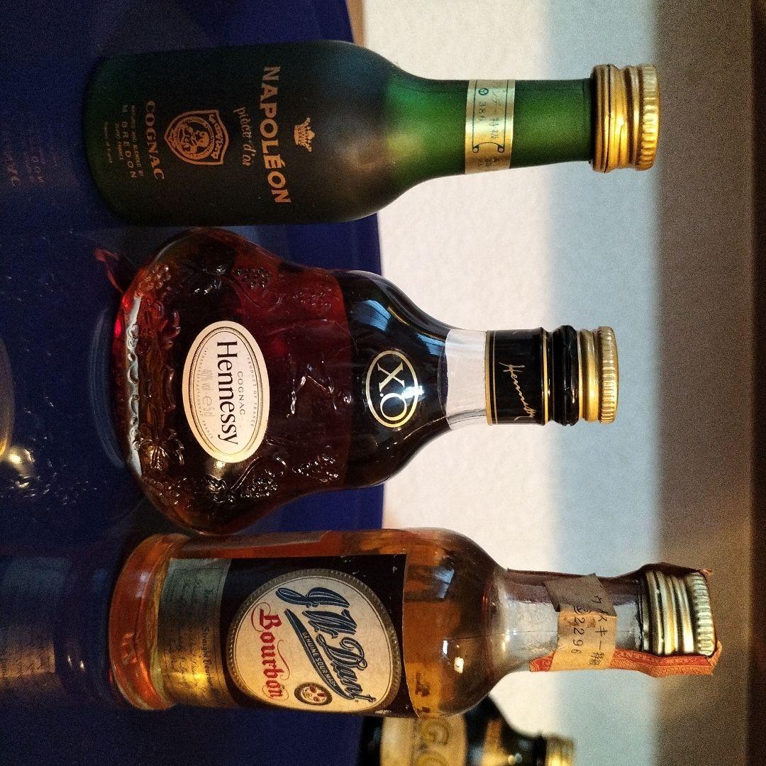 Hennessy XO、Napoleonなど古酒ミニボトル6本セット　新品未使用