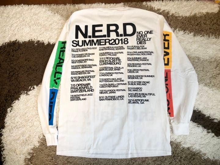 N.E.R.D. SUMMER 2018 ロングスリーブTシャツ 新品未使用