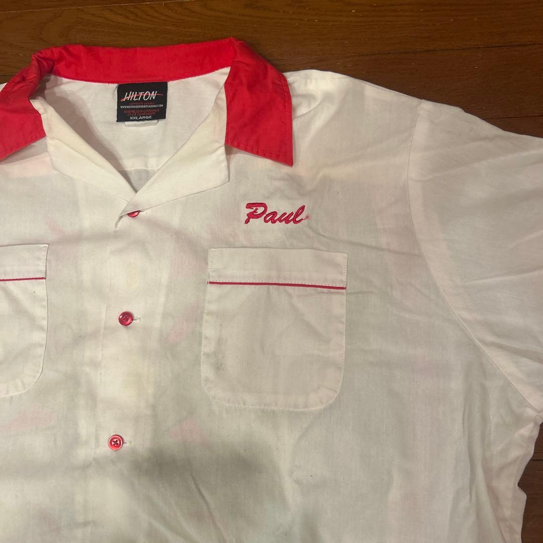 70s HILTON ヒルトン ボウリングシャツ ヴィンテージ 古着 USA製