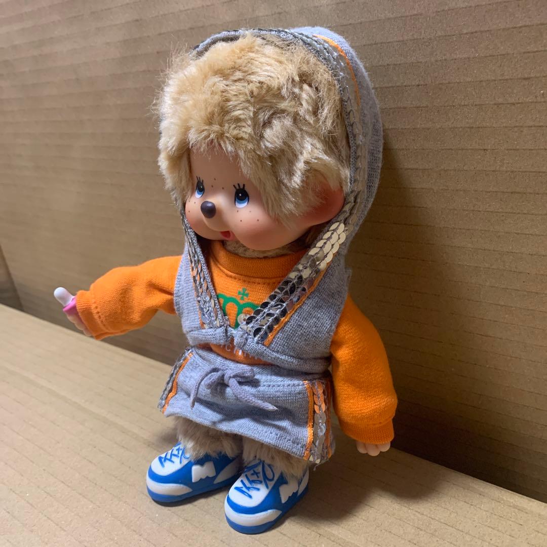 【希少】モンチッチ　女の子　ツインテール　ベージュ　ブルーアイ