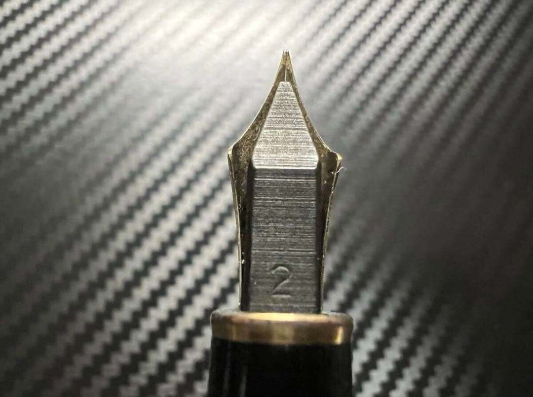 美品 モンブラン エボナイト芯 144 万年筆 EF ブラック 全金