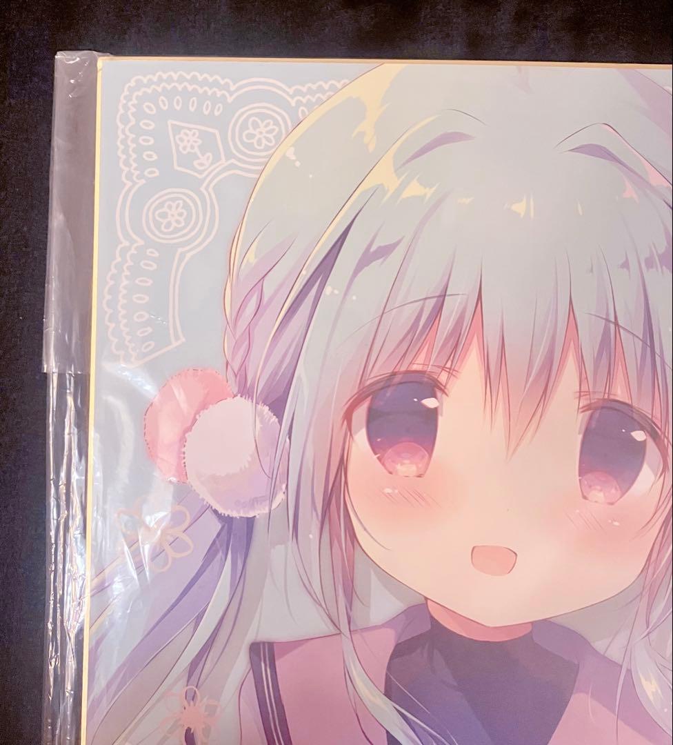 しらたま 直筆サイン色紙 ふわりちゃん しらたまこ 限定