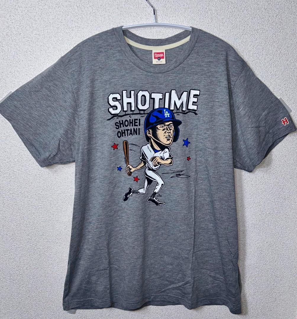 MLB 大谷翔平 ドジャース グラフィック Tシャツ XLサイズ グレー
