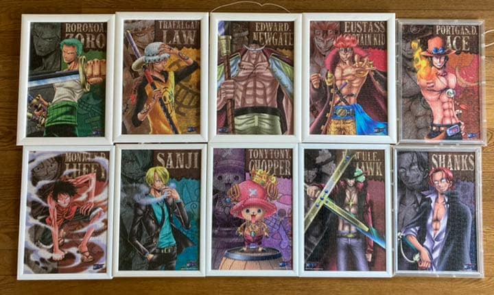 ワンピース パズル 完成品 セット 額縁付き