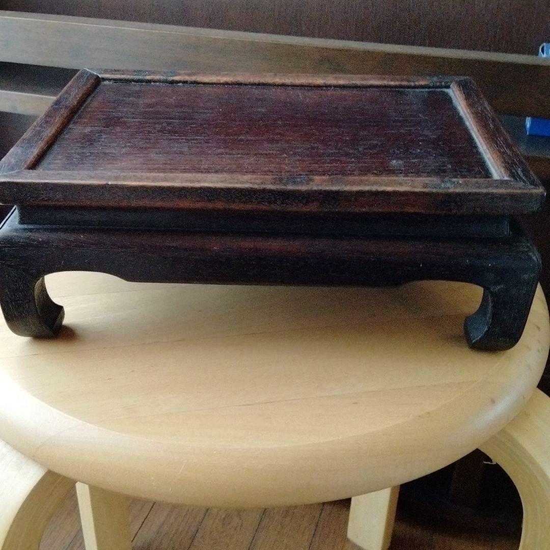 最終値下げ　貴重中国骨董　旧蔵硬木書道用具 中国清の時代古い唐木案机