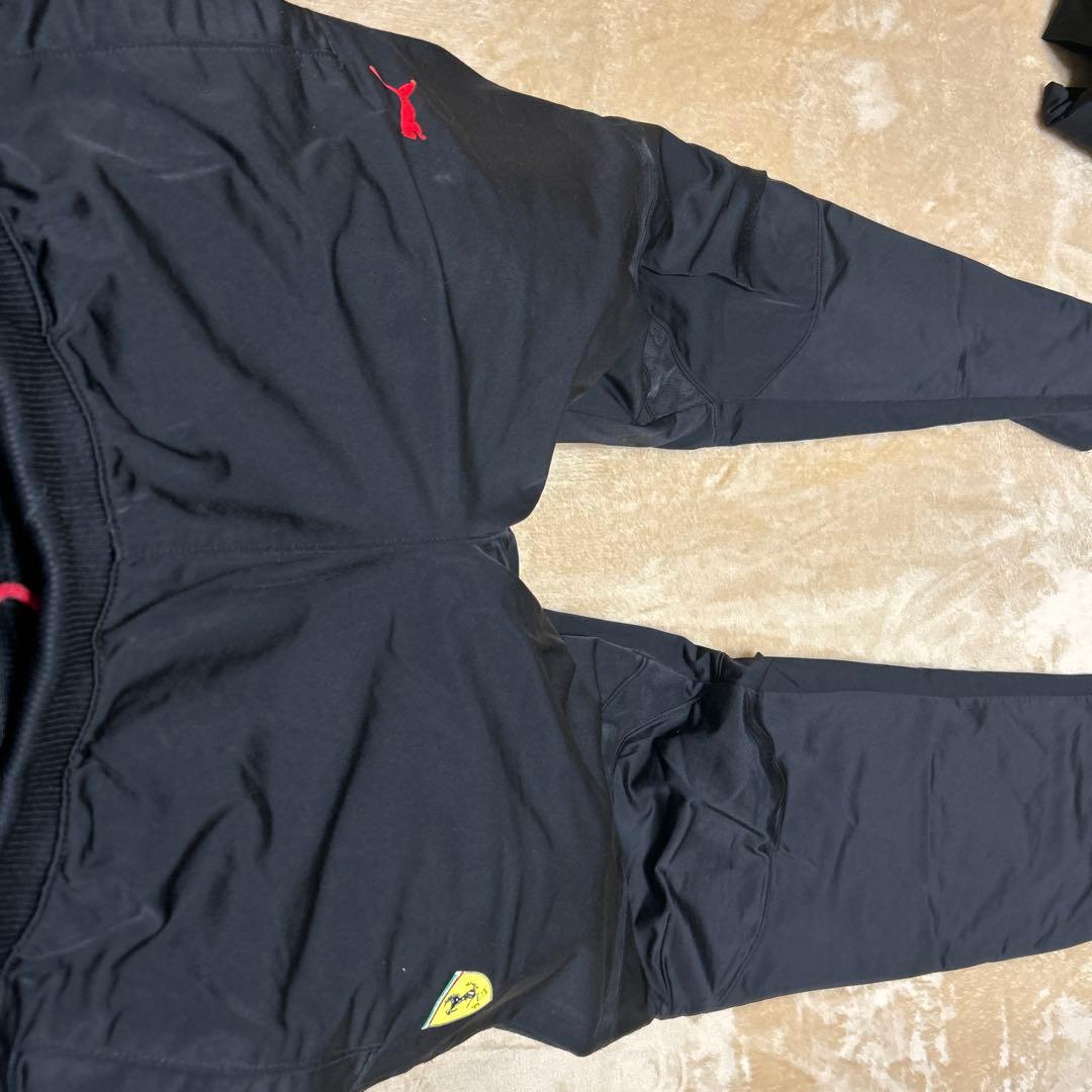 PUMA × Ferrari セットアップ ジャージ 黒赤 M フェラーリ公式