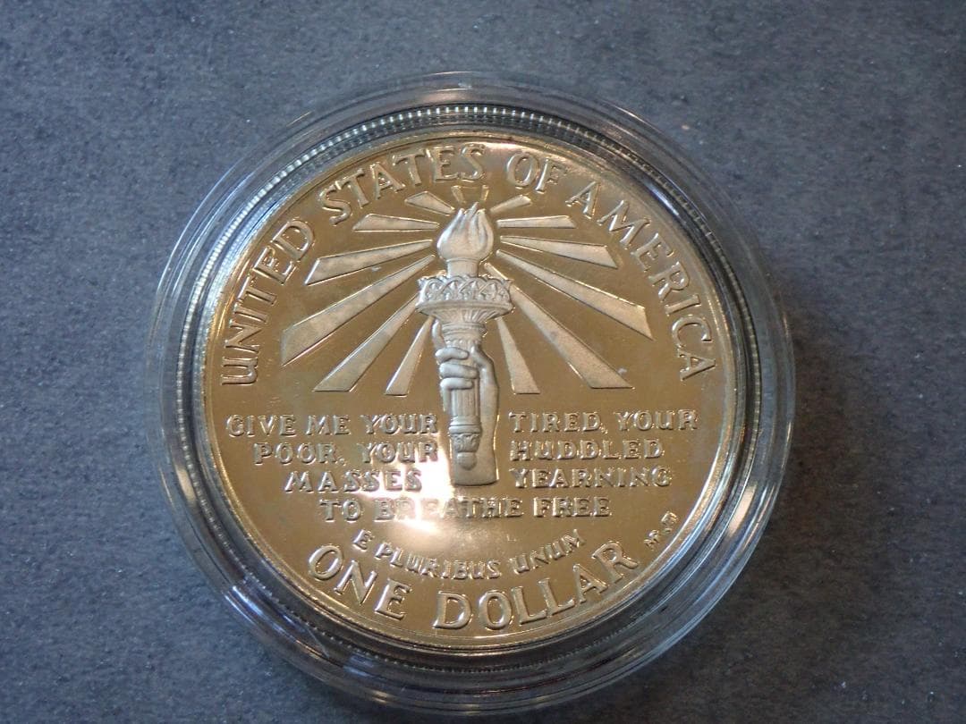 1986年アメリカ銀貨 1ドルリバティ自由の女神記念銀貨Silver900