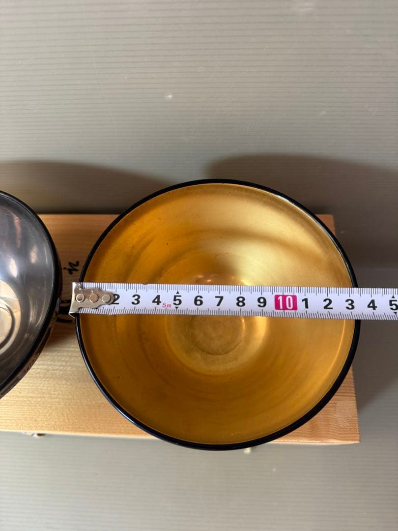 2787 原平窯　瑞鳥鳳凰　金銀天目抹茶茶碗　2客　未使用