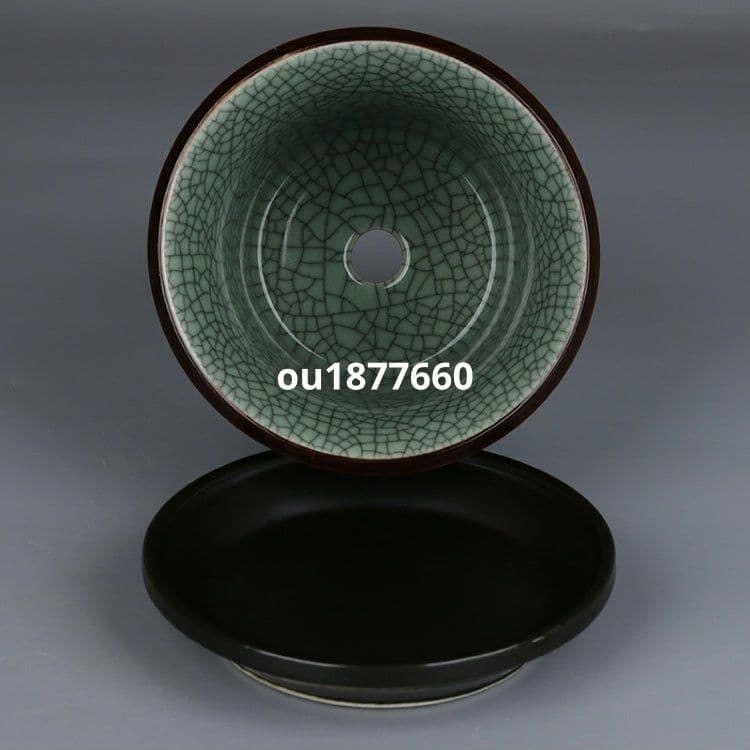 盆栽鉢 青磁鉢 山野草鉢 多肉植物 植木鉢 小品大品盆栽鉢 陶器鉢 置物