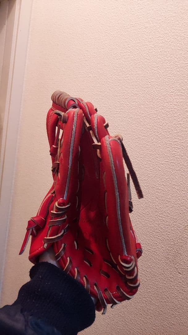 Zeems 軟式グローブ 赤 大人用　内野用