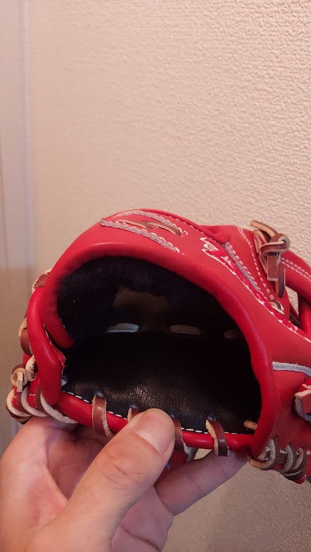 Zeems 軟式グローブ 赤 大人用　内野用