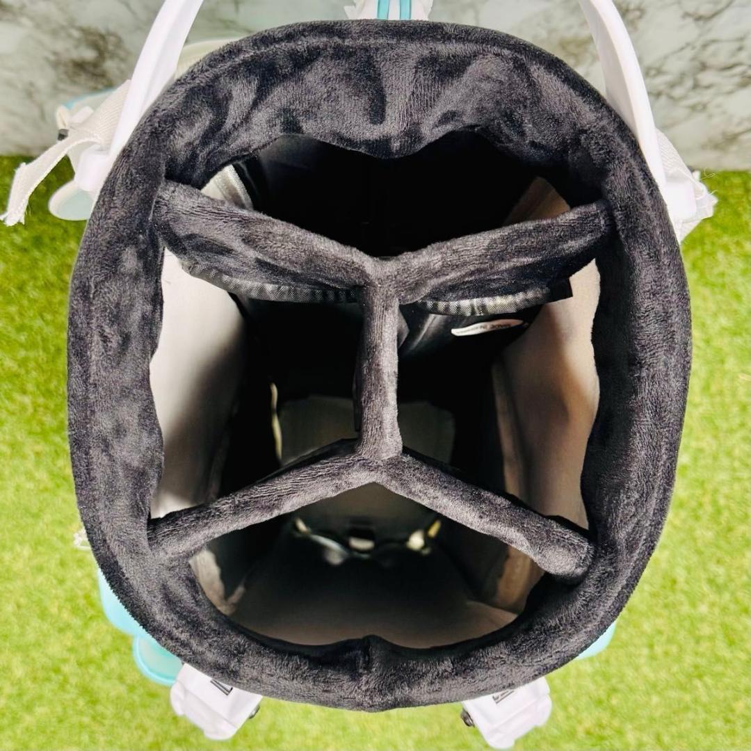 【新品未使用】オムニックス スタンド式 キャディバッグ ゴルフバッグ ブルー