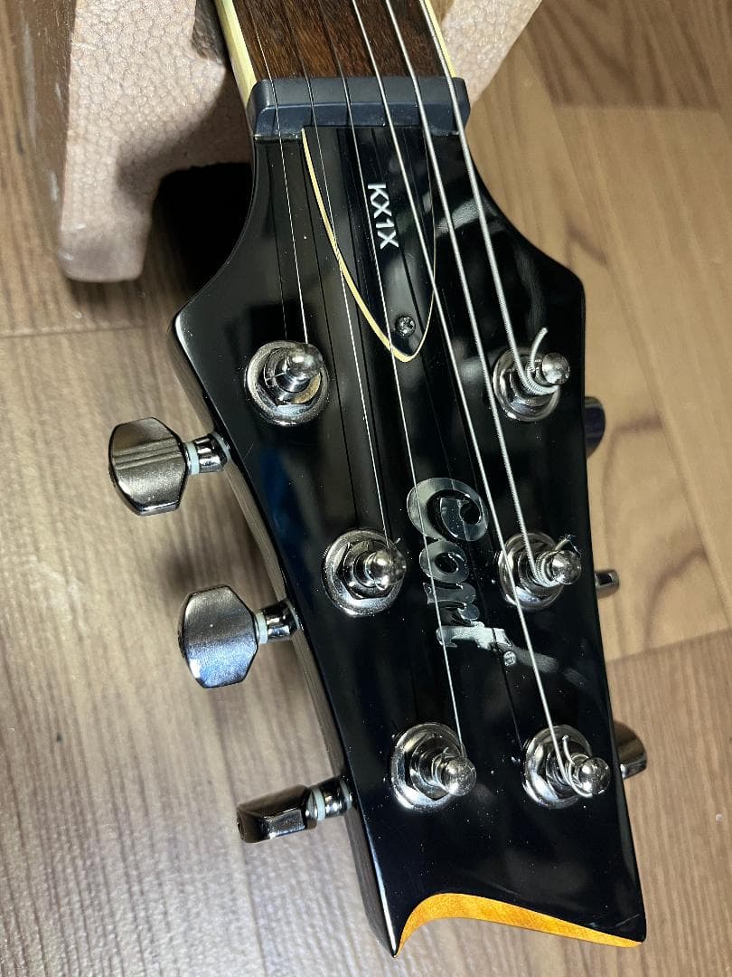 Cort KX1X 虎目　シースルーレッド　Duncan　ソフトケース付