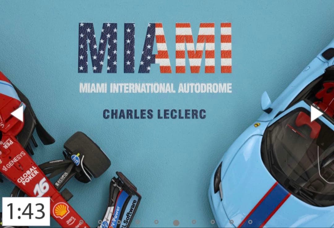 BBR フェラーリFerrari MIAMI LECLERC F1 296