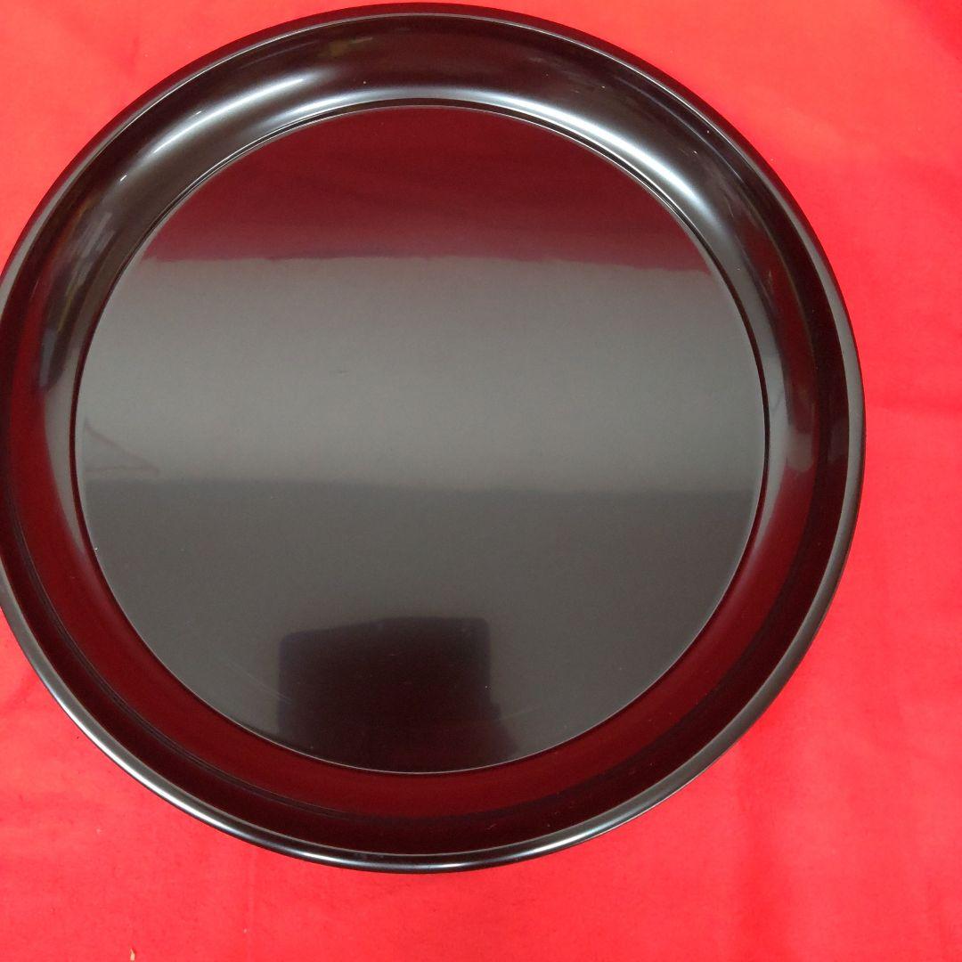 茶道具☆八卦盆（真塗螺鈿）、 大圓盆（真塗 淡々斎好 ） 2点セット