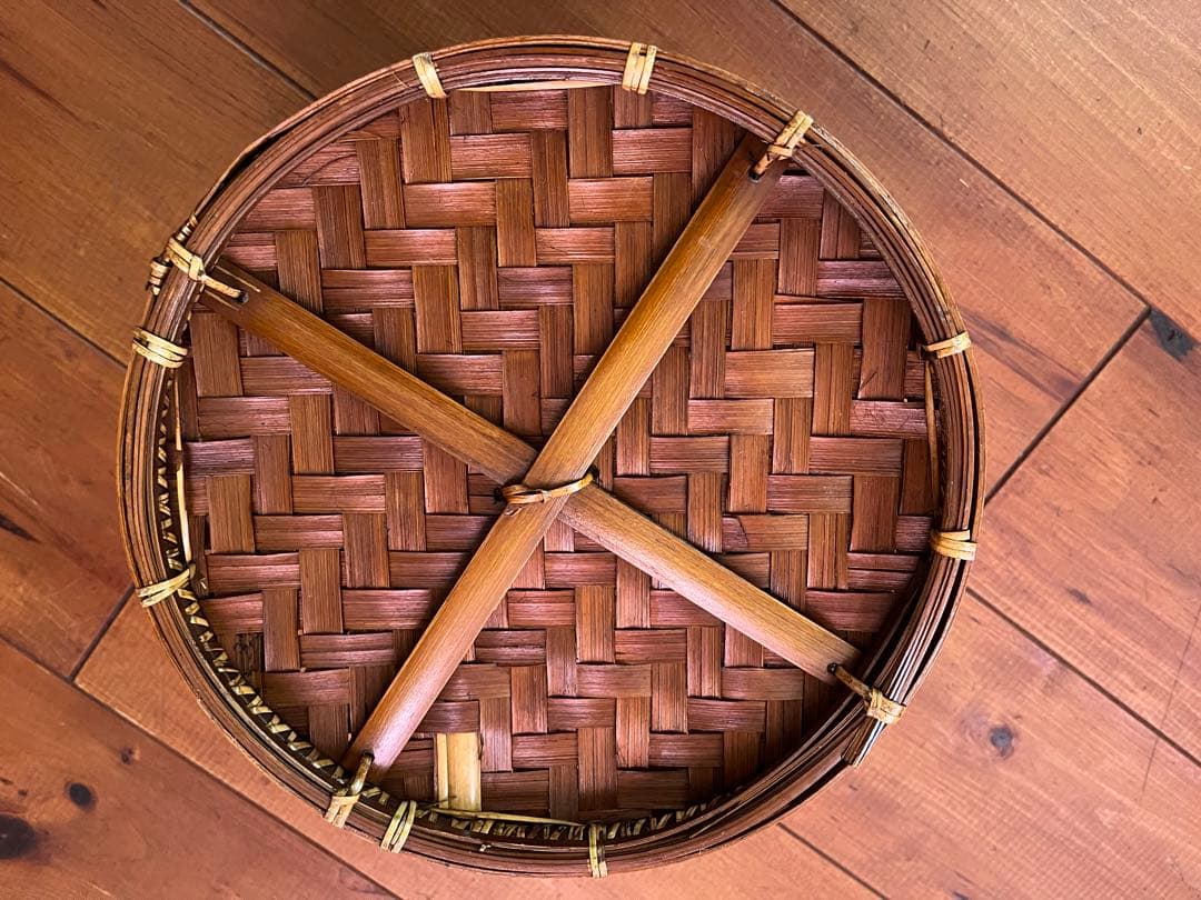 昭和レトロ　竹細工　まとめ売り　￼竹籠　茶托