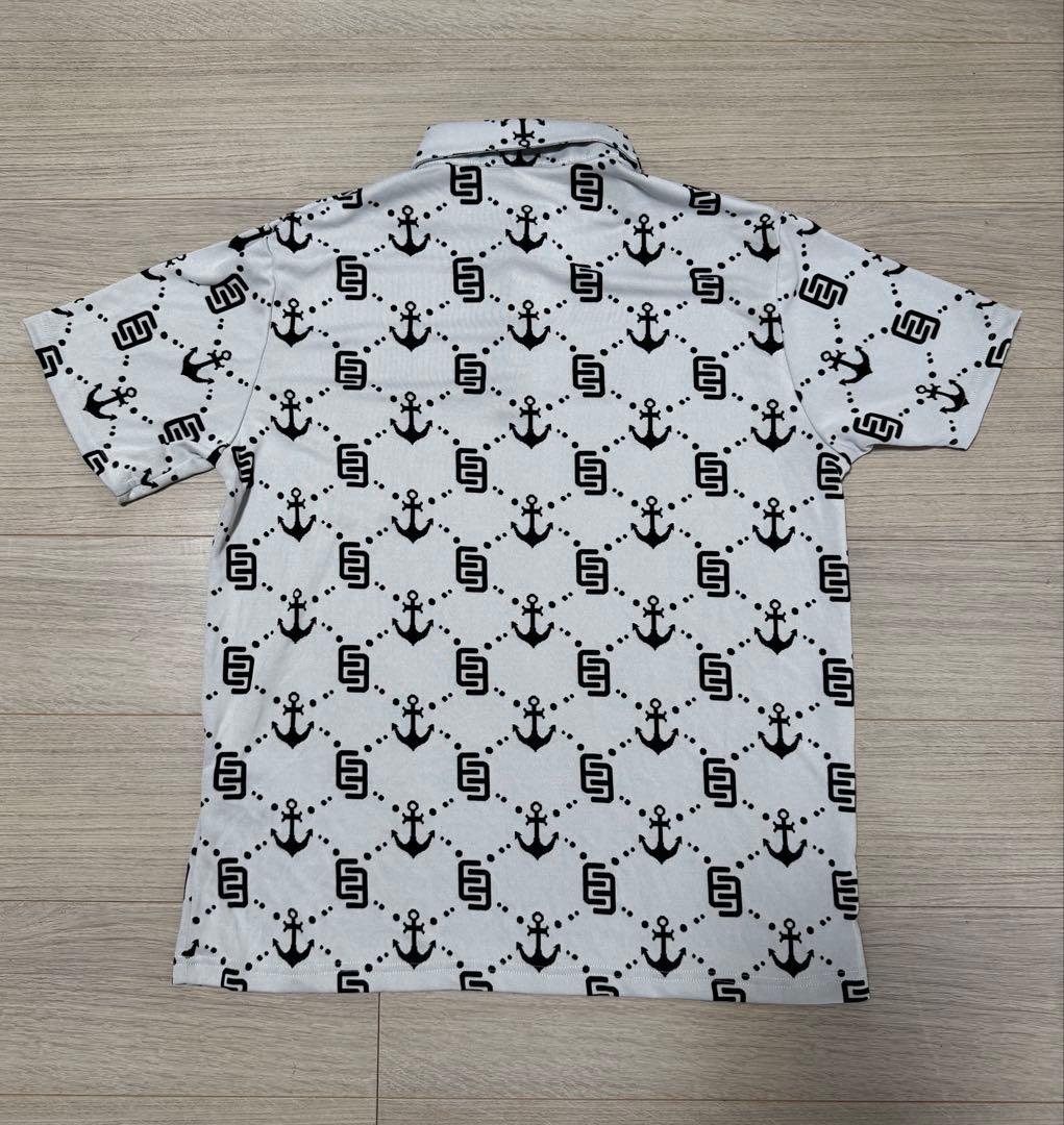 ムータマリンゴルフ モノグラム ジャガード ポロシャツ XL