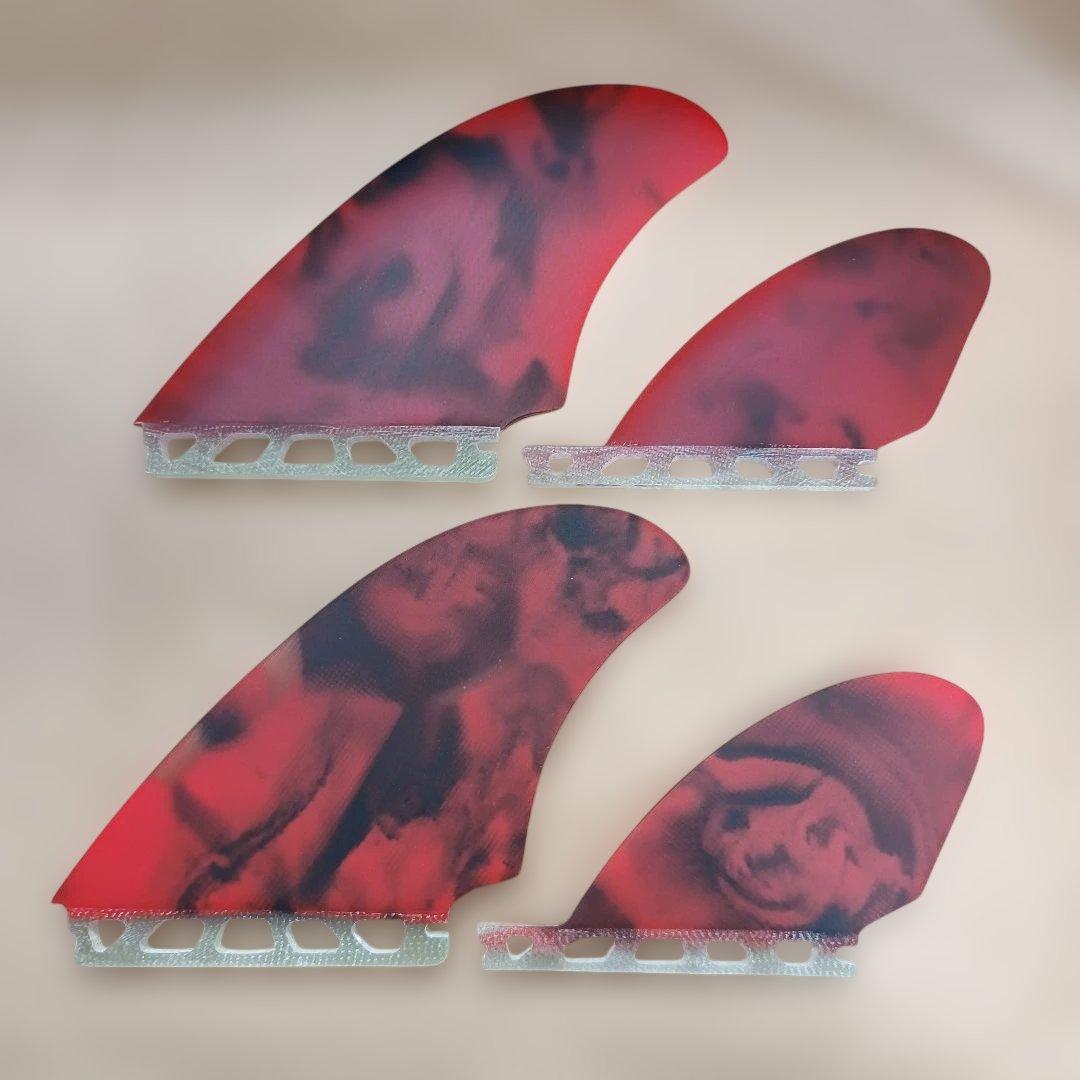 アートグラス仕様　クワッドフィン　フューチャーフィン対応　マチャドクワッド系