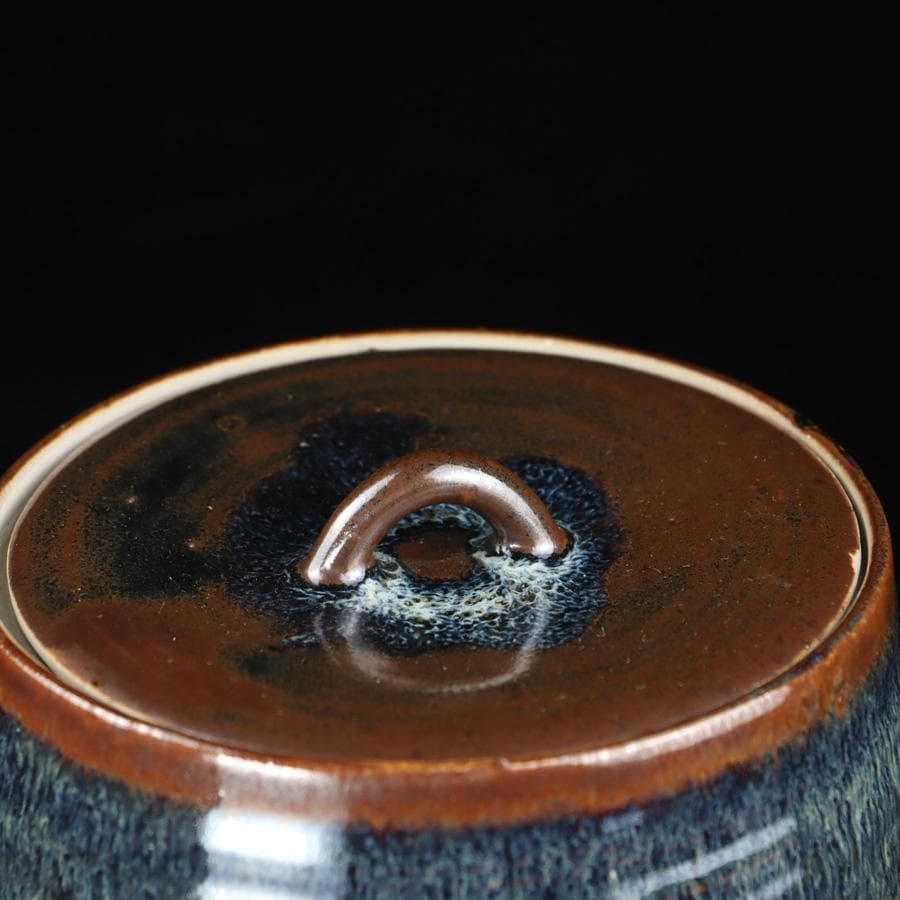 Y2842-4 茶道具 宮川香雲 水指 木箱付き　#5