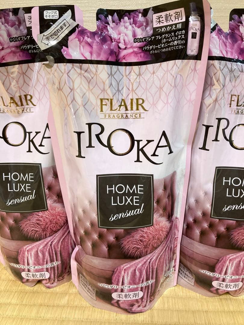イロカ　ホームリュクス　パウダリーピオニーの香り　詰め替え　×3袋　ラスト1