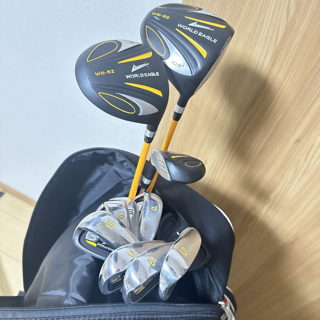 入門 WORLD EAGLE ワールドイーグル メンズ ゴルフセット S 右利き