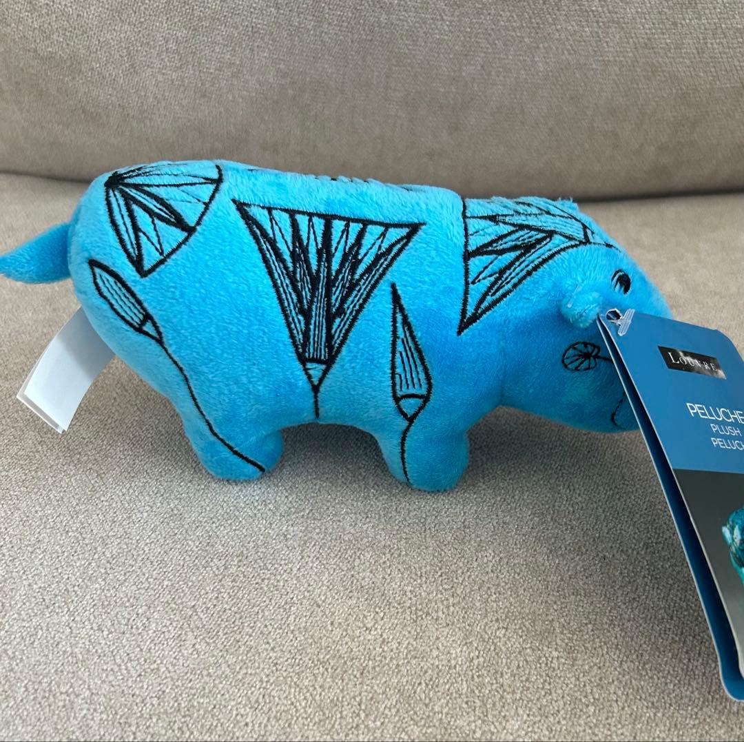 ルーブル美術館 青いカバ ぬいぐるみ(小サイズ)