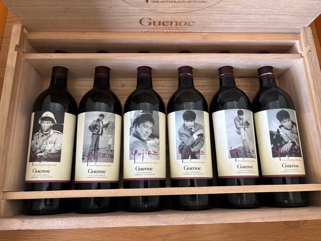 石原裕次郎メモリアルワイン6本セット 豪華木箱入り　1997年Guenoc