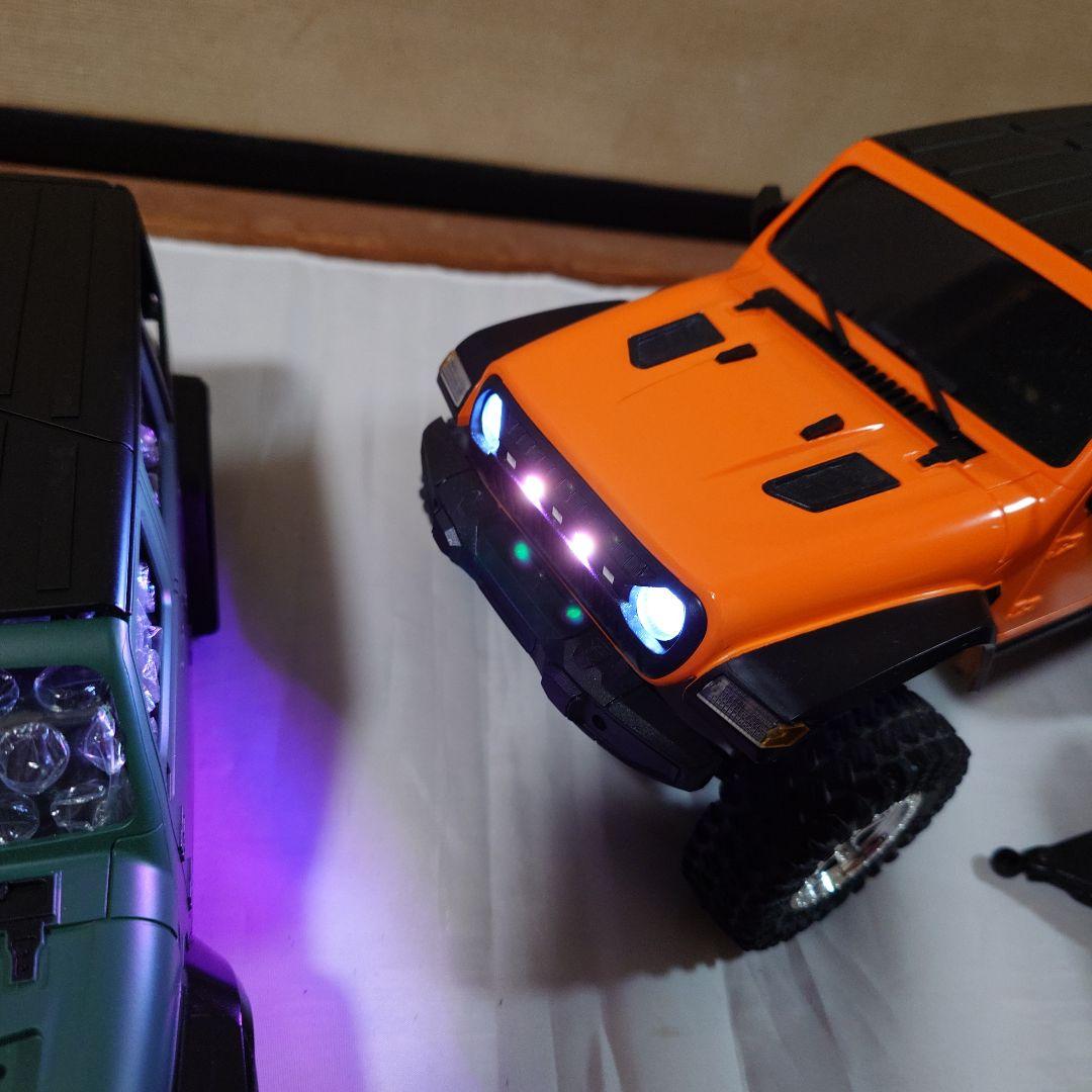 N*い様 JJRC C8801本体、トレーラーなどセット（オレンジ・緑）