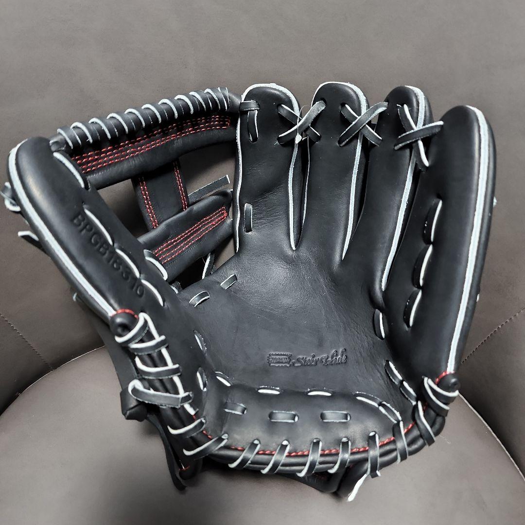 ZETT　ゼット　硬式野球グローブ　遊撃手・二塁手モデル　黒　新品未使用タグ付き