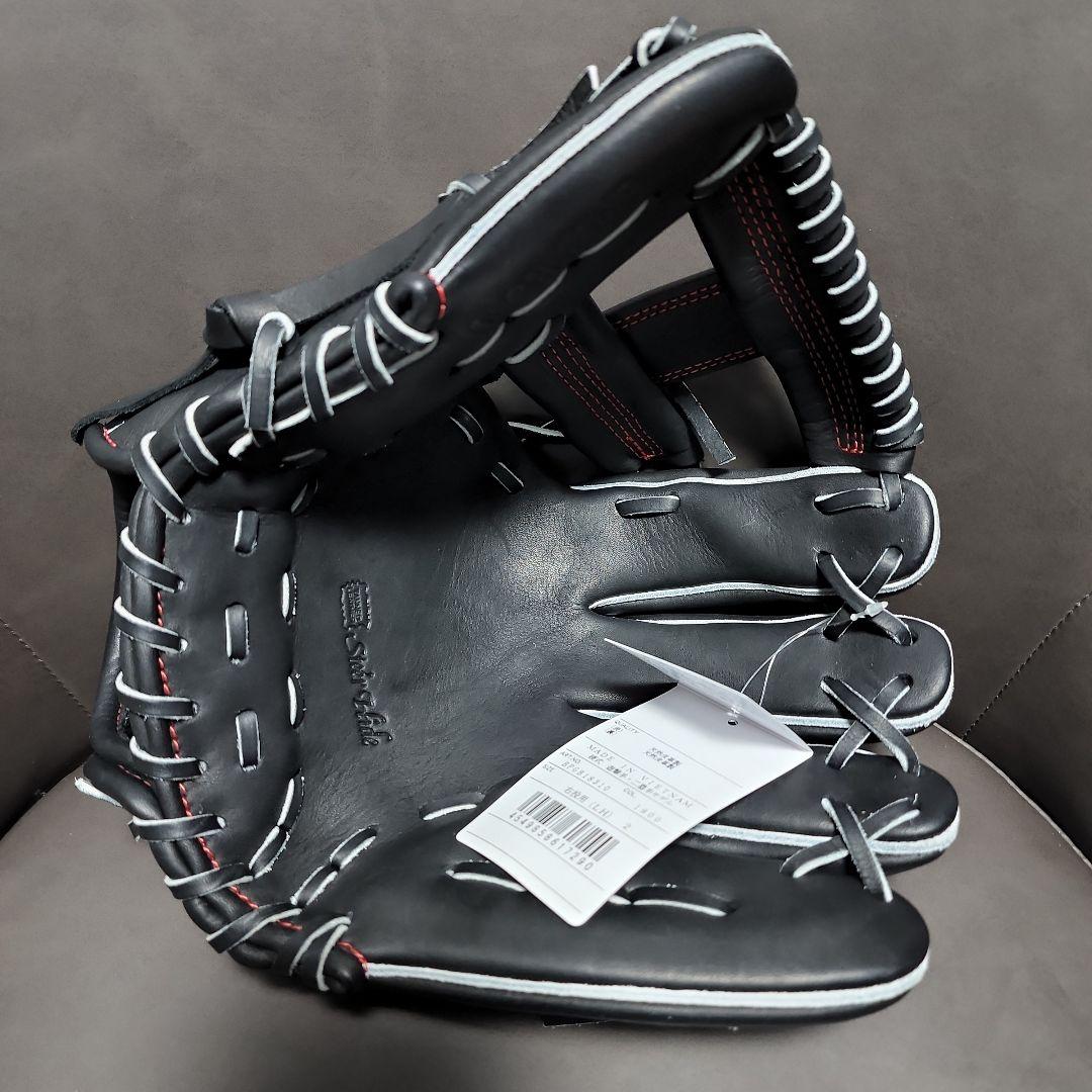 ZETT　ゼット　硬式野球グローブ　遊撃手・二塁手モデル　黒　新品未使用タグ付き