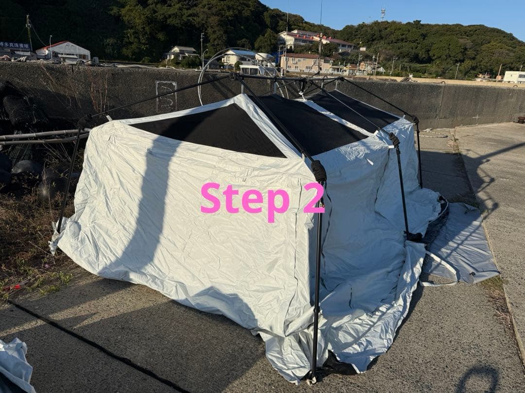 BLACK DOG大型折りたたみキャンプテント定価127600円 5分で組み立て