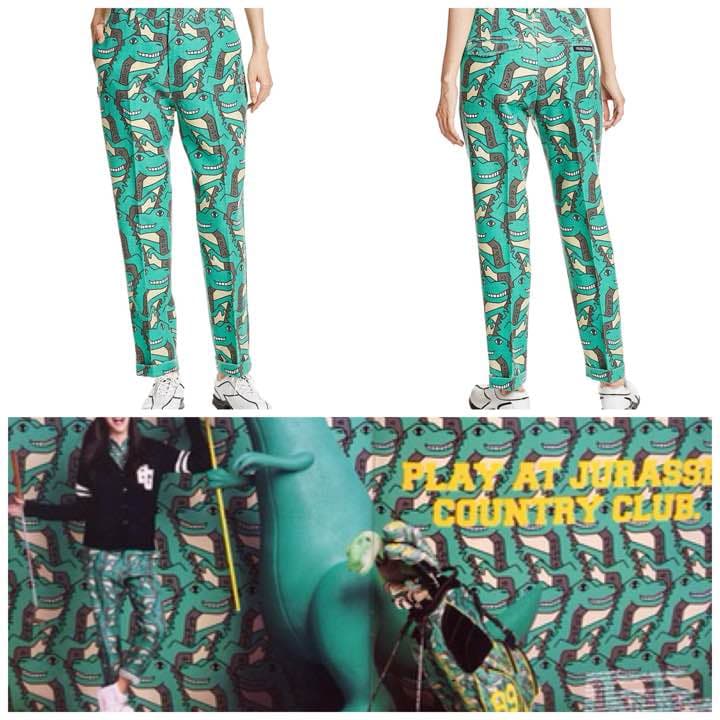 パーリーゲイツ T-REX 総柄プリント パンツ ウールパンツ 新品未使用