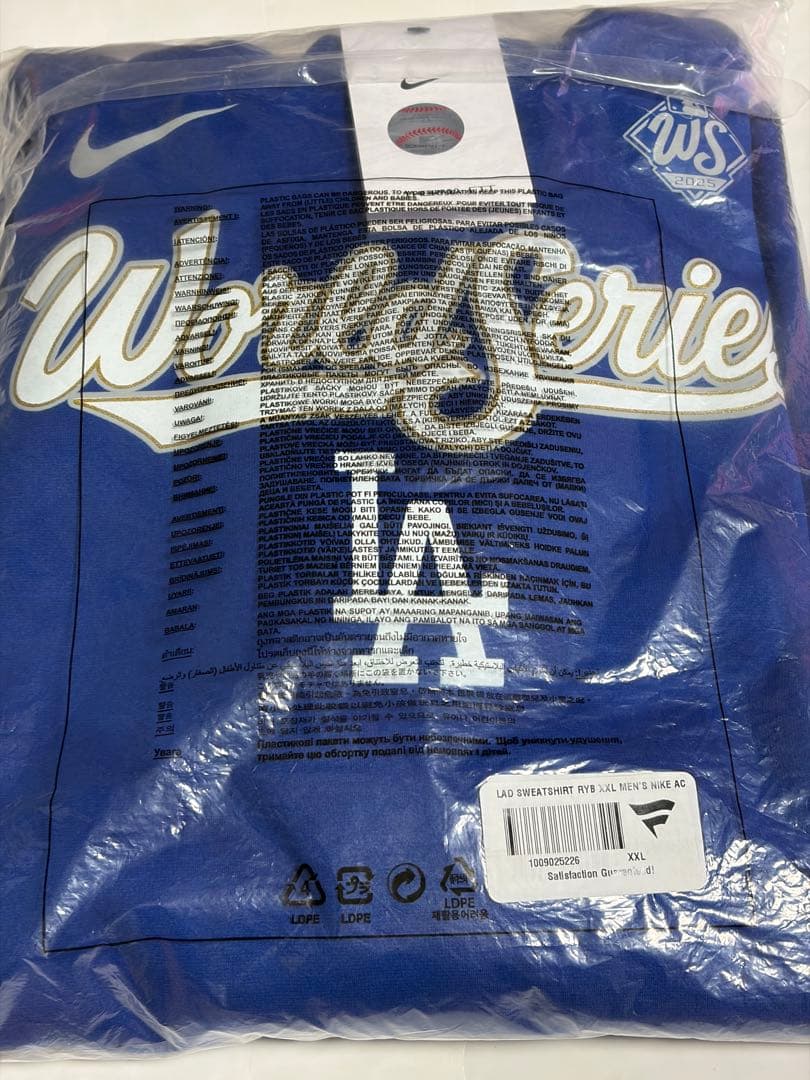 【100%正規品】2XLロサンゼルス・ドジャース大谷翔平選手着用2025WS