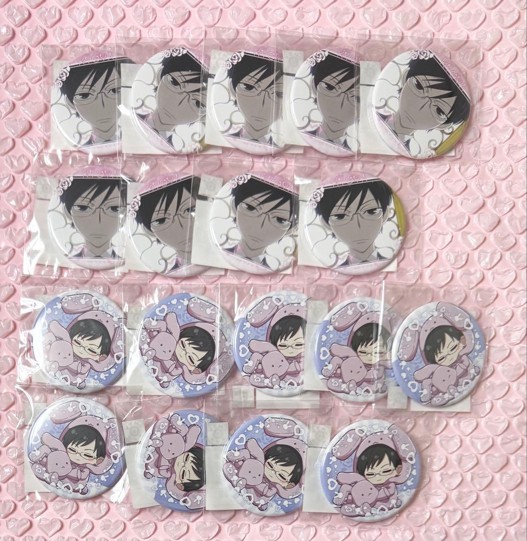 桜蘭高校ホスト部　鳳鏡夜　缶バッジ　くじメイト　18点セット