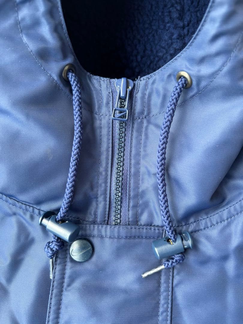 ウェア 90s nike bench coat archive navy color