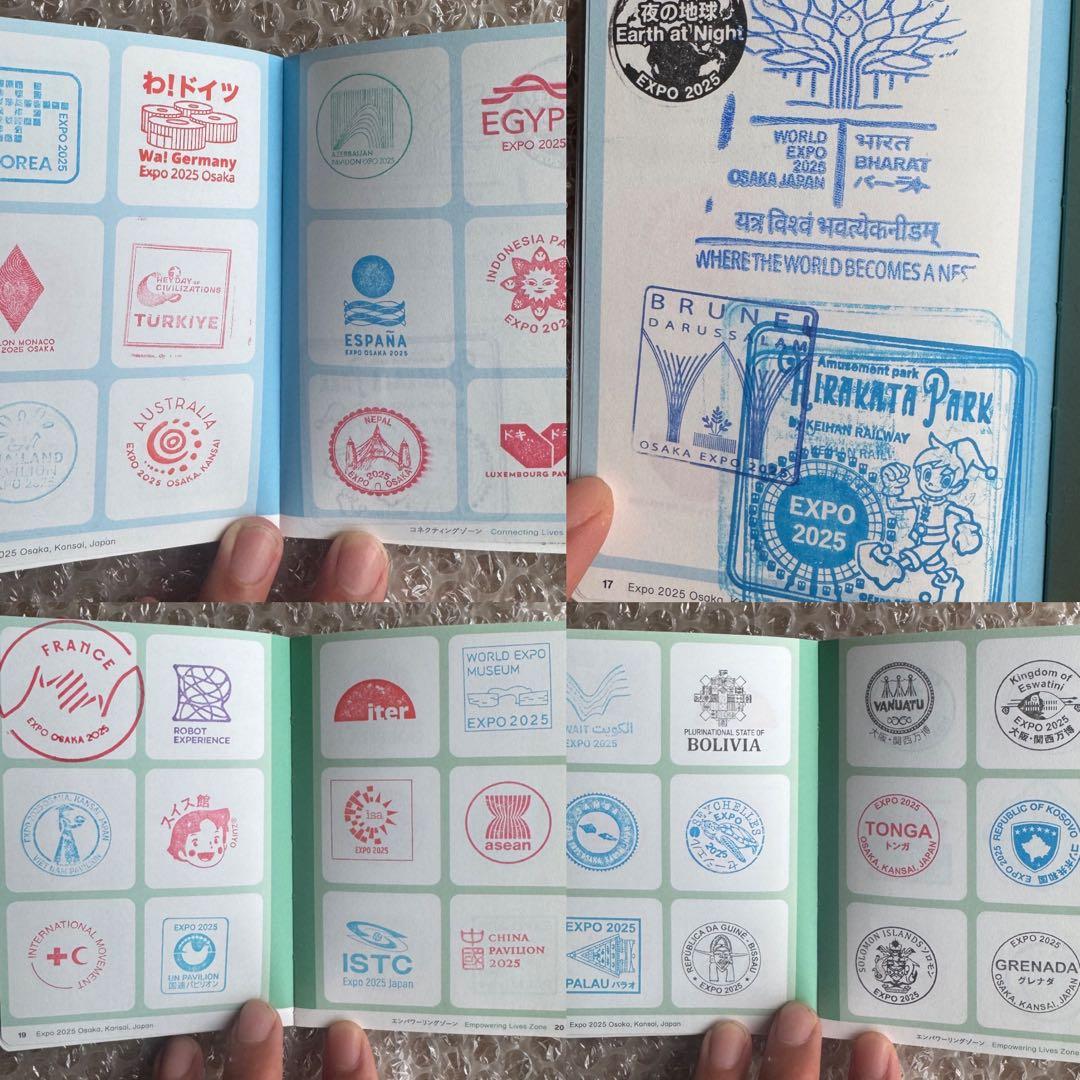 サテライト全て直押し！　7並びの日風景印押し印　会場内フルコンプ済。