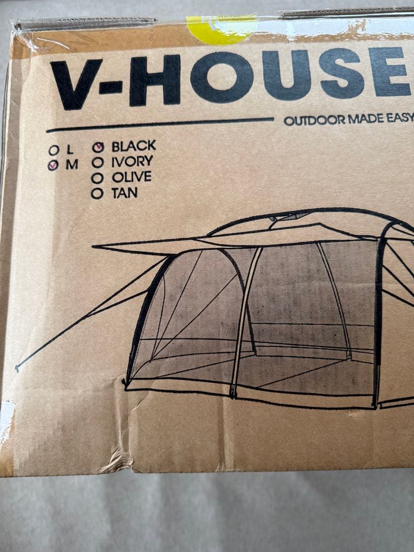 黒新品53%of MINIMAL WORKS Vハウス テント M ブラック