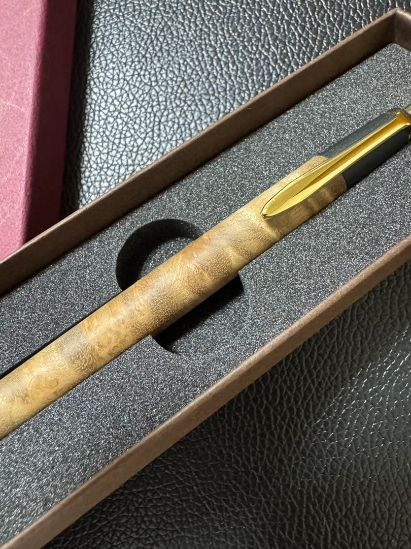 ボナンペン　マーブルウッド　シャープペンシル　　真鍮タイプ