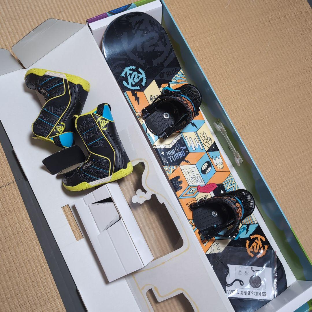 K2ジュニアスノーボードセット　GROM PACK MINI TURBO 120