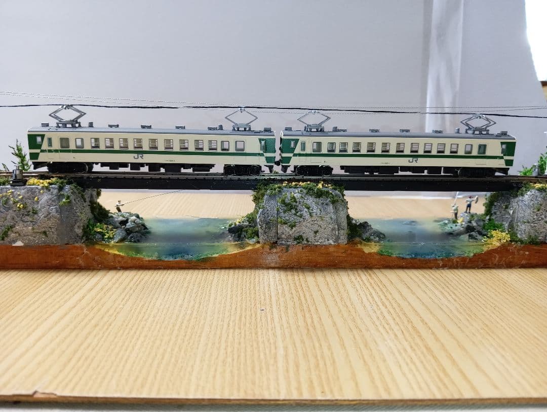 Nゲージ 鉄道模型 ジオラマ　車両付き（その6)