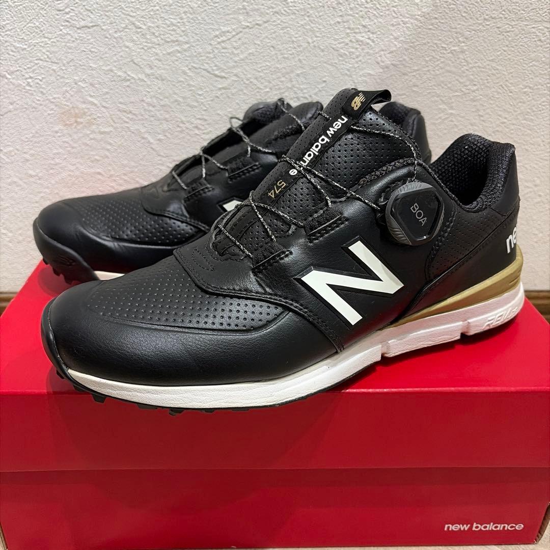 New Balance 574 ゴルフシューズ ブラック