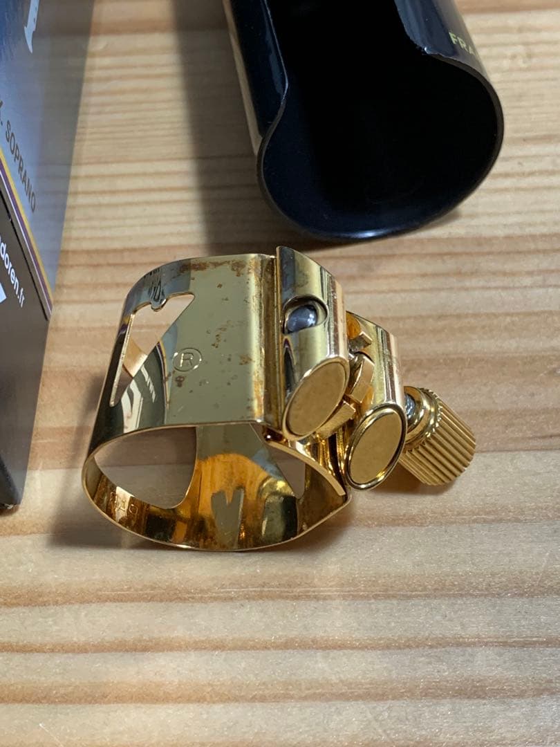 バンドレン オプティマム ソプラノサックス リガチャー プレート1,2欠品